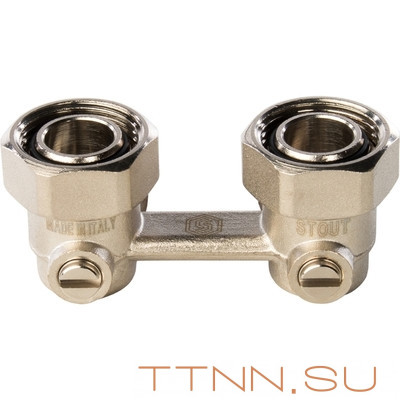 Двухтрубный узел нижнего подключения STOUT SVH 0004 000020 Двухтрубный узел нижнего подключения STOUT SVH 0004 000020