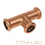 Тройник Sanha ВПр, 35x22x35, для медных труб прессовой Тройник Sanha ВПр, 35x22x35, для медных труб прессовой