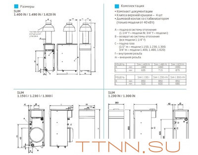 Напольный газовый котел Baxi Slim 1.490iN 7E