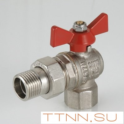 Кран шаровый с накидной гайкой угловой Valtec 1 VT.228.N.06 Кран шаровый с накидной гайкой угловой Valtec 1 VT.228.N.06