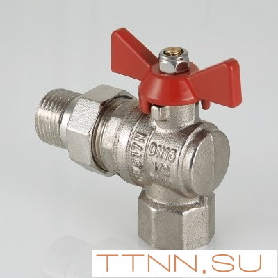 Кран шаровый с накидной гайкой угловой Valtec 3/4 VT.228.N.05 Кран шаровый с накидной гайкой угловой Valtec 3/4 VT.228.N.05