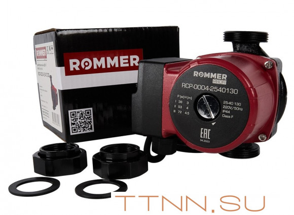 Насос для отопления Rommer Profi 25/40-130 Насос для отопления Rommer Profi 25/40-130