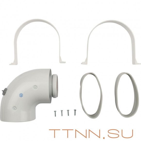 Адаптер коаксиальный STOUT для котла угловой 90° D60/100