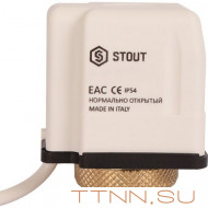 Электротермический компактный сервопривод STE-0010 нормально закрытый, 230 В Электротермический компактный сервопривод STE-0010 нормально закрытый, 230 В