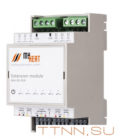 Релейный блок расширения MY HEAT RL6 (6291) Релейный блок расширения MY HEAT RL6 (6291)
