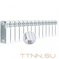 Радиатор биметаллический Rifar BASE 200 Ventil 14 секций