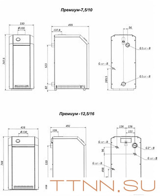 Напольный газовый котел Лемакс Премиум-16(В) Напольный газовый котел Лемакс Премиум-16(В)