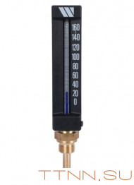 Термометр спиртовой прямой Watts Термометр спиртовой прямой (штуцер 100 мм) Термометр спиртовой прямой Watts Термометр спиртовой прямой (штуцер 100 мм)