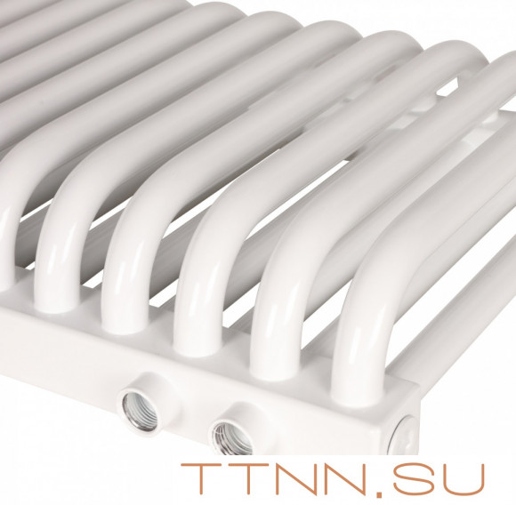 Стальной трубчатый радиатор 2-колончатый Rommer RST 2030/27 нижнее правое подключение RAL9016 Стальной трубчатый радиатор 2-колончатый Rommer RST 2030/27 нижнее правое подключение RAL9016