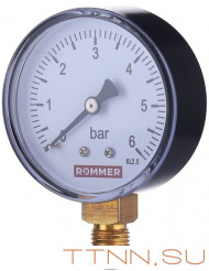 Манометр Rommer RIM-0010-800615 Манометр Rommer RIM-0010-800615