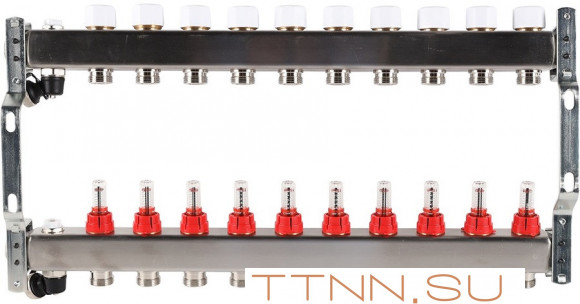 Для отопления Rommer 1"/3/4"x10 с расходомерами (RMS-1201-000010) Для отопления Rommer 1"/3/4"x10 с расходомерами (RMS-1201-000010)