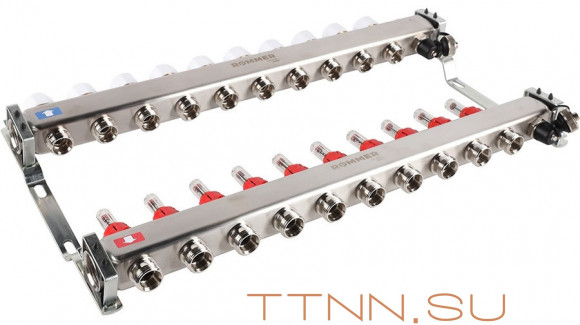 Для отопления Rommer 1"/3/4"x10 с расходомерами (RMS-1201-000010) Для отопления Rommer 1"/3/4"x10 с расходомерами (RMS-1201-000010)