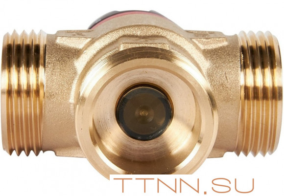 Смесительный клапан Rommer 1" НР 35-60°С KV 1,6 (RVM-0132-166025) боковое смешивание