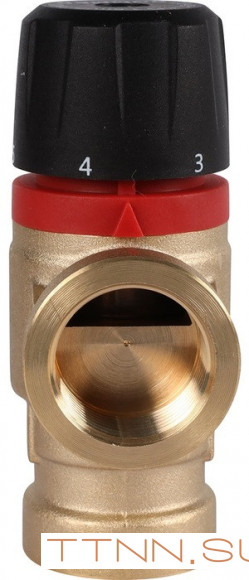 Смесительный клапан Rommer 3/4" ВР 35-60°С KV 1,6 (RVM-0112-166020) боковое смешивание