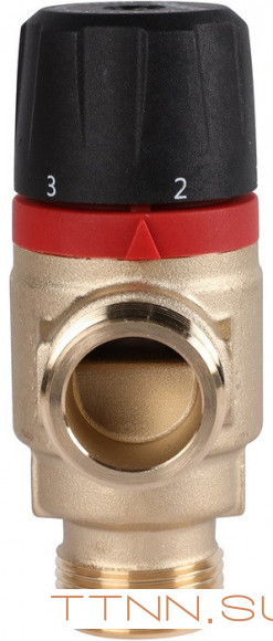 Смесительный клапан Rommer 3/4" НР 35-60°С KV 1,6 (RVM-0122-166020) боковое смешивание