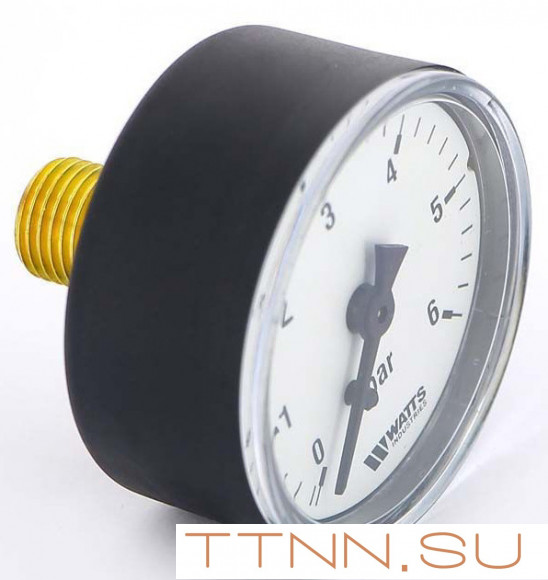 Манометр аксиальный Watts F+R100(MDA) 80/6x1/4" Манометр аксиальный Watts F+R100(MDA) 80/6x1/4"