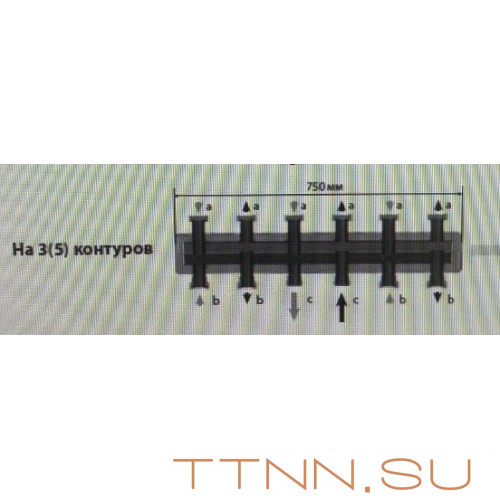 Распределительные гребенки  "ViEiR"(3-5 контура)