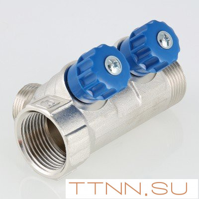 Коллектор с регулировочными вентилями Valtec 1*4*3/4 VT.560.NE Коллектор с регулировочными вентилями Valtec 1*4*3/4 VT.560.NE