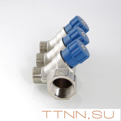 Коллектор с регулировочными вентилями и наружной резьбой Valtec 1*4*1/2 VT.560.N