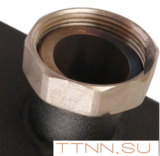 Стальной распределительный коллектор Rommer 2 контура 11/2х11/2 Стальной распределительный коллектор Rommer 2 контура 11/2х11/2