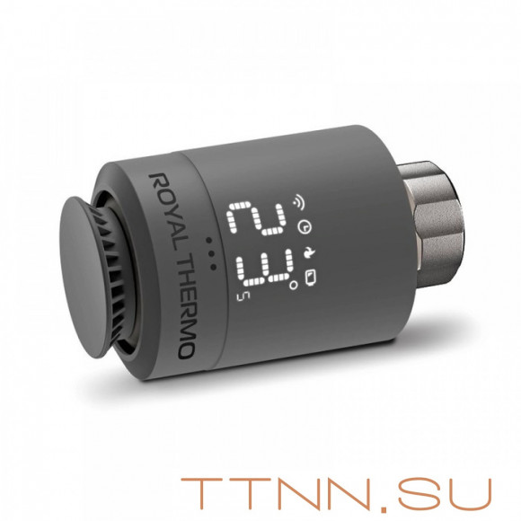 Термоголовка Royal Thermo набор для дистанционного управления Smart Heat, серебристый