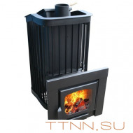 Печь Варвара Терма "Каменка" Мини, удлиненная топка, панорамная дверь Печь Варвара Терма "Каменка" Мини, удлиненная топка, панорамная дверь