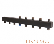 Стальной распределительный коллектор Rommer 5 контуров 1х11/4 Стальной распределительный коллектор Rommer 5 контуров 1х11/4