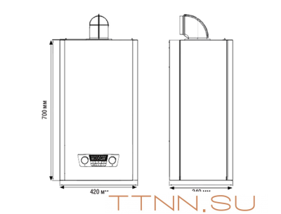 Настенный газовый котел Kentatsu Nobby Balance Plus 18-2CS Настенный газовый котел Kentatsu Nobby Balance Plus 18-2CS
