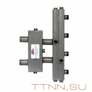 Распределительный коллектор совмещенный с гидравлическим разделителем на 2 контура, арт. ГК2V-70 Распределительный коллектор совмещенный с гидравлическим разделителем на 2 контура, арт. ГК2V-70