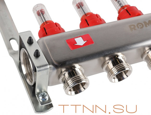 Для отопления Rommer 1"/3/4"x6 с расходомерами (RMS-1200-000006) Для отопления Rommer 1"/3/4"x6 с расходомерами (RMS-1200-000006)