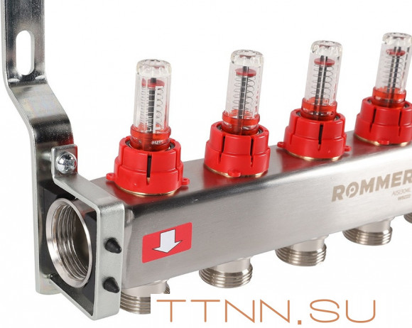 Для отопления Rommer 1"/3/4"x7 с расходомерами (RMS-1201-000007) Для отопления Rommer 1"/3/4"x7 с расходомерами (RMS-1201-000007)