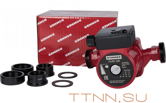 Насос для отопления Rommer 25/40-180 Насос для отопления Rommer 25/40-180