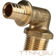 Угольник-переходник с наружной резьбой 16xR 1/2" для труб из сшитого полиэтилена Угольник-переходник с наружной резьбой 16xR 1/2" для труб из сшитого полиэтилена