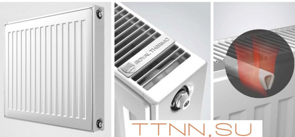 Стальной панельный радиатор Тип 33 Royal Thermo VENTIL COMPACT VC33-450-2600 RAL9016 Стальной панельный радиатор Тип 33 Royal Thermo VENTIL COMPACT VC33-450-2600 RAL9016