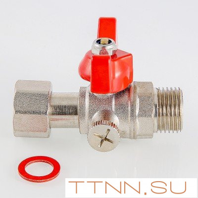 Кран для подключения манометра 1/2"наружная - 1/2"внутренняя Valtec VT.806.N.0404 Кран для подключения манометра 1/2"наружная - 1/2"внутренняя Valtec VT.806.N.0404