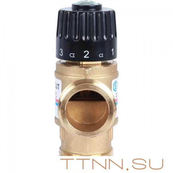 Смесительный клапан STOUT 1 НР 20-43°С KV 1,6 м3/ч