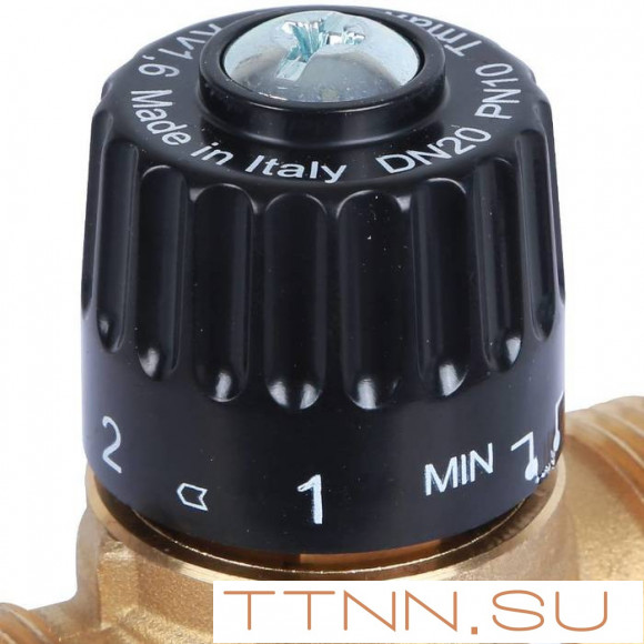 Смесительный клапан STOUT 1 НР 20-43°С KV 1,6 м3/ч