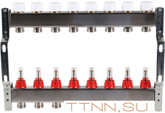 Для отопления Rommer 1"/3/4"x8 с расходомерами (RMS-1200-000008) Для отопления Rommer 1"/3/4"x8 с расходомерами (RMS-1200-000008)