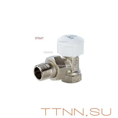 Клапан термостатический для радиатора угловой 1/2" Клапан термостатический для радиатора угловой 1/2"