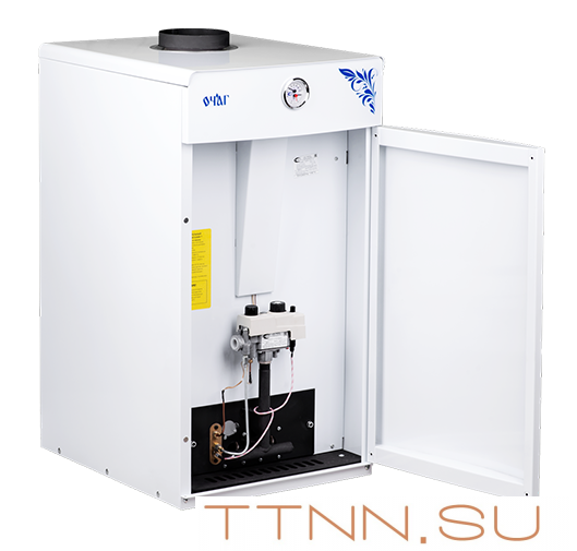 Газовый напольный котел СервисГаз Очаг Премиум АОГВ-55 EN с автоматикой SIT Газовый напольный котел СервисГаз Очаг Премиум АОГВ-55 EN с автоматикой SIT